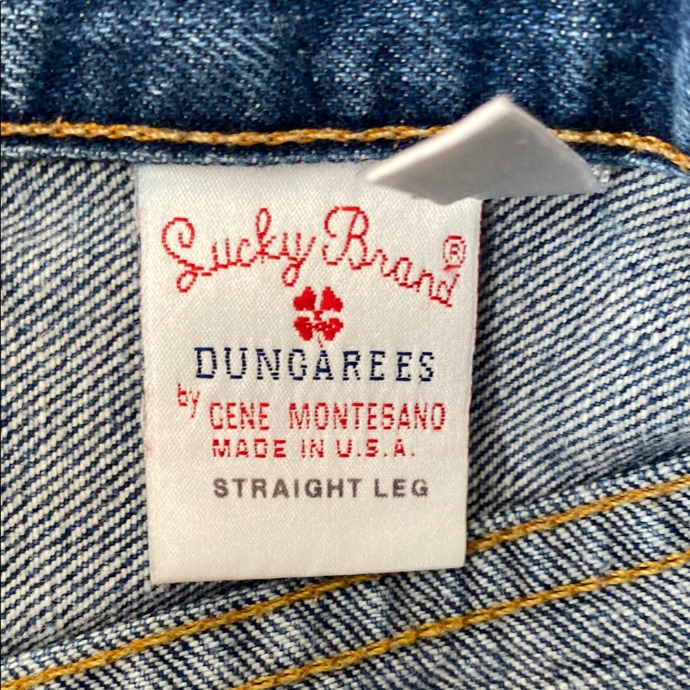 Lucky Brand Dungarees Straight Leg Jeans/Made in USA/Size 32 - Picture 6 of 10